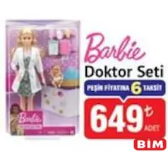 BARBİE OYUNCAK BEBEK DOKTOR SETİ fiyat ve kampanya bilgisi
